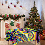 Psychedelic Gradient Print Tablecloth