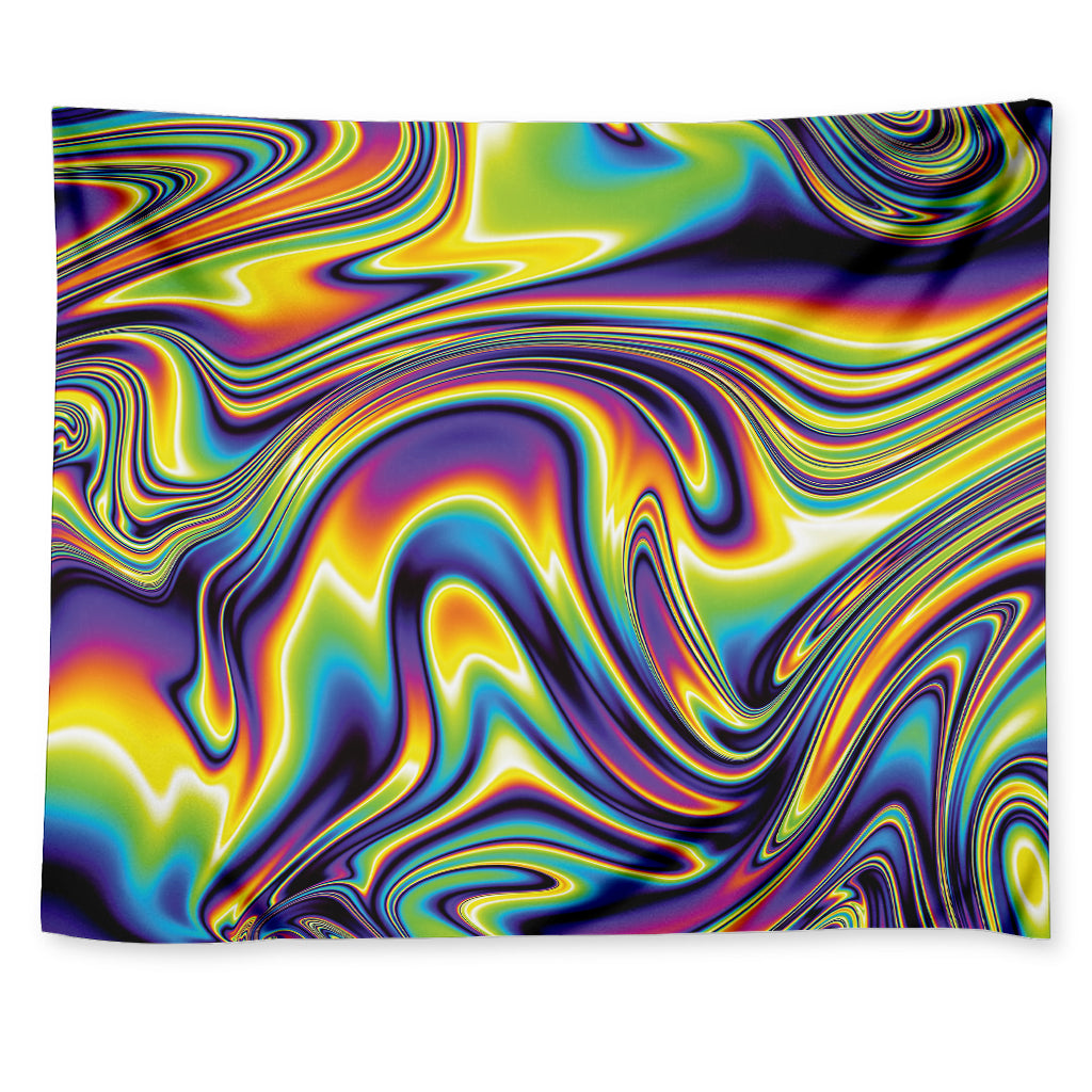 Psychedelic Gradient Print Tapestry