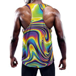 Psychedelic Gradient Print Training Tank Top