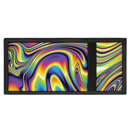 Psychedelic Gradient Print Trifold Wallet