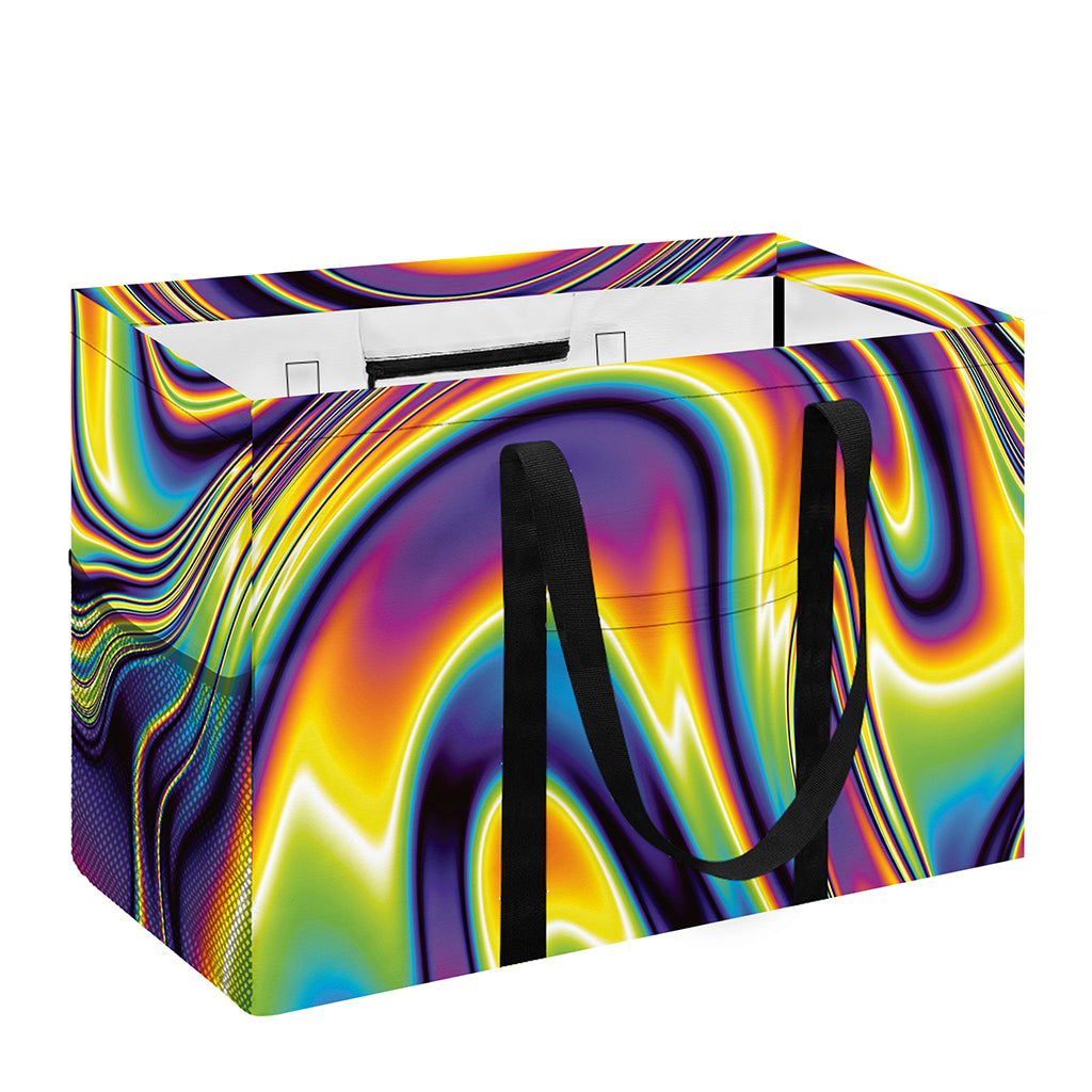 Psychedelic Gradient Print Utility Tote Bag