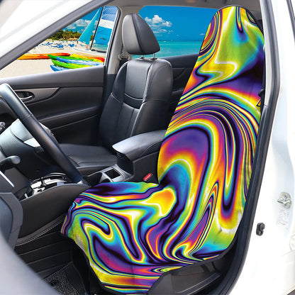 Psychedelic Gradient Print Waterproof Car Seat Cover
