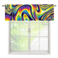 Psychedelic Gradient Print Window Valance