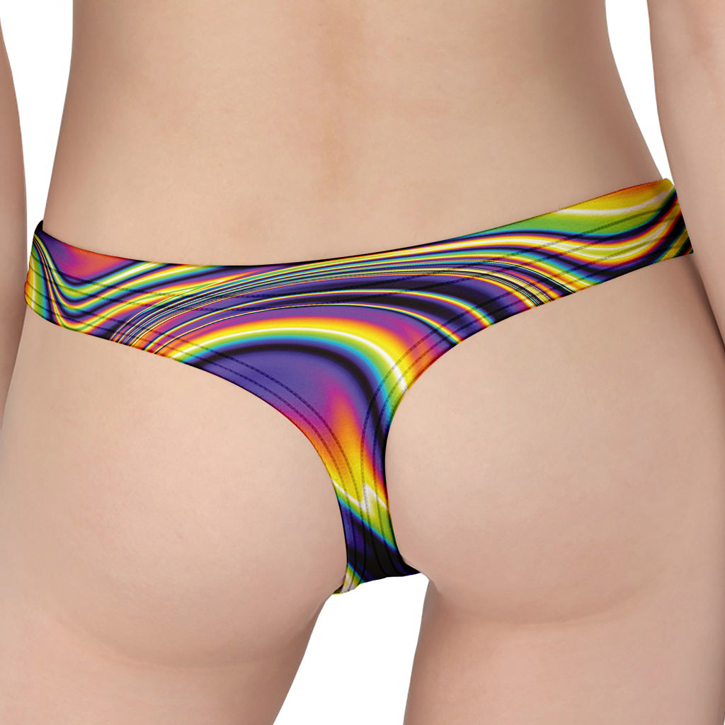 Psychedelic Gradient Print Women's Thong