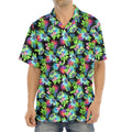 Psychedelic Hawaiian Flower Print Aloha Shirt