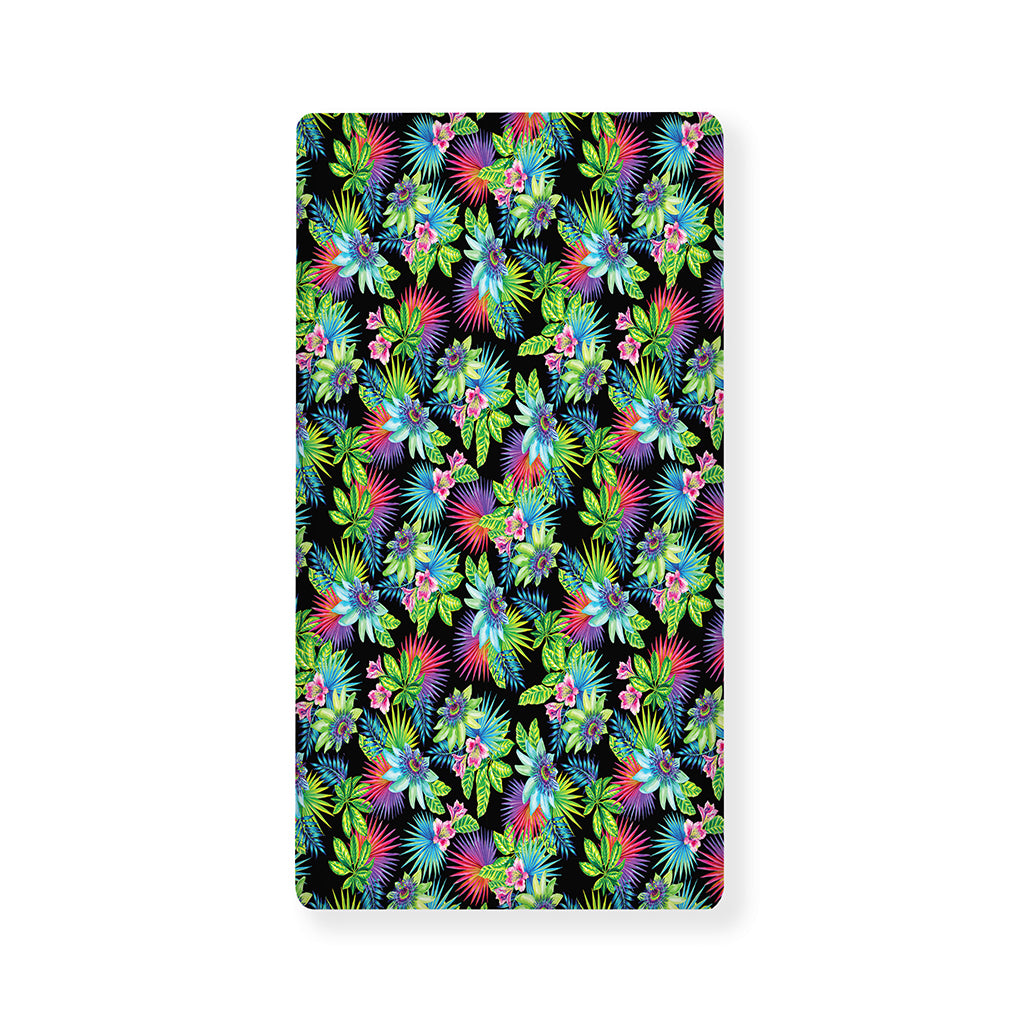 Psychedelic Hawaiian Flower Print Baby Crib Sheet