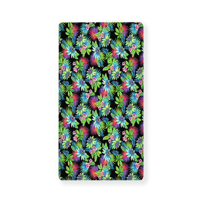 Psychedelic Hawaiian Flower Print Baby Crib Sheet