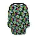 Psychedelic Hawaiian Flower Print Baby Seat Cover