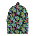 Psychedelic Hawaiian Flower Print School Backpack