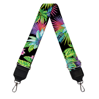 Psychedelic Hawaiian Flower Print Bag Strap