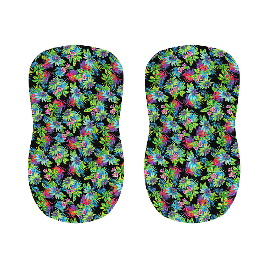 Psychedelic Hawaiian Flower Print Bar Stool Covers