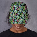 Psychedelic Hawaiian Flower Print Baseball Cap