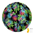 Psychedelic Hawaiian Flower Print Basketball