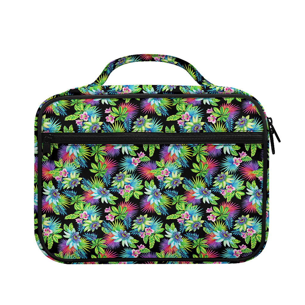 Psychedelic Hawaiian Flower Print Briefcase Bible Bag