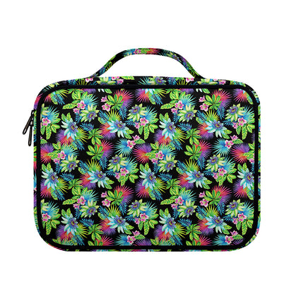 Psychedelic Hawaiian Flower Print Briefcase Bible Bag