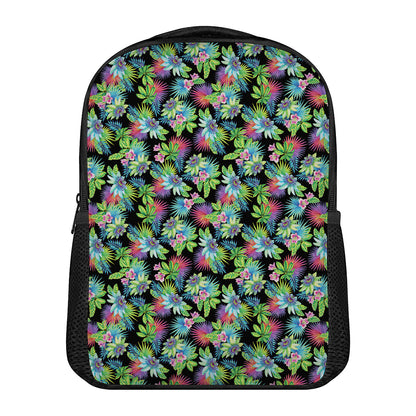 Psychedelic Hawaiian Flower Print Casual Backpack
