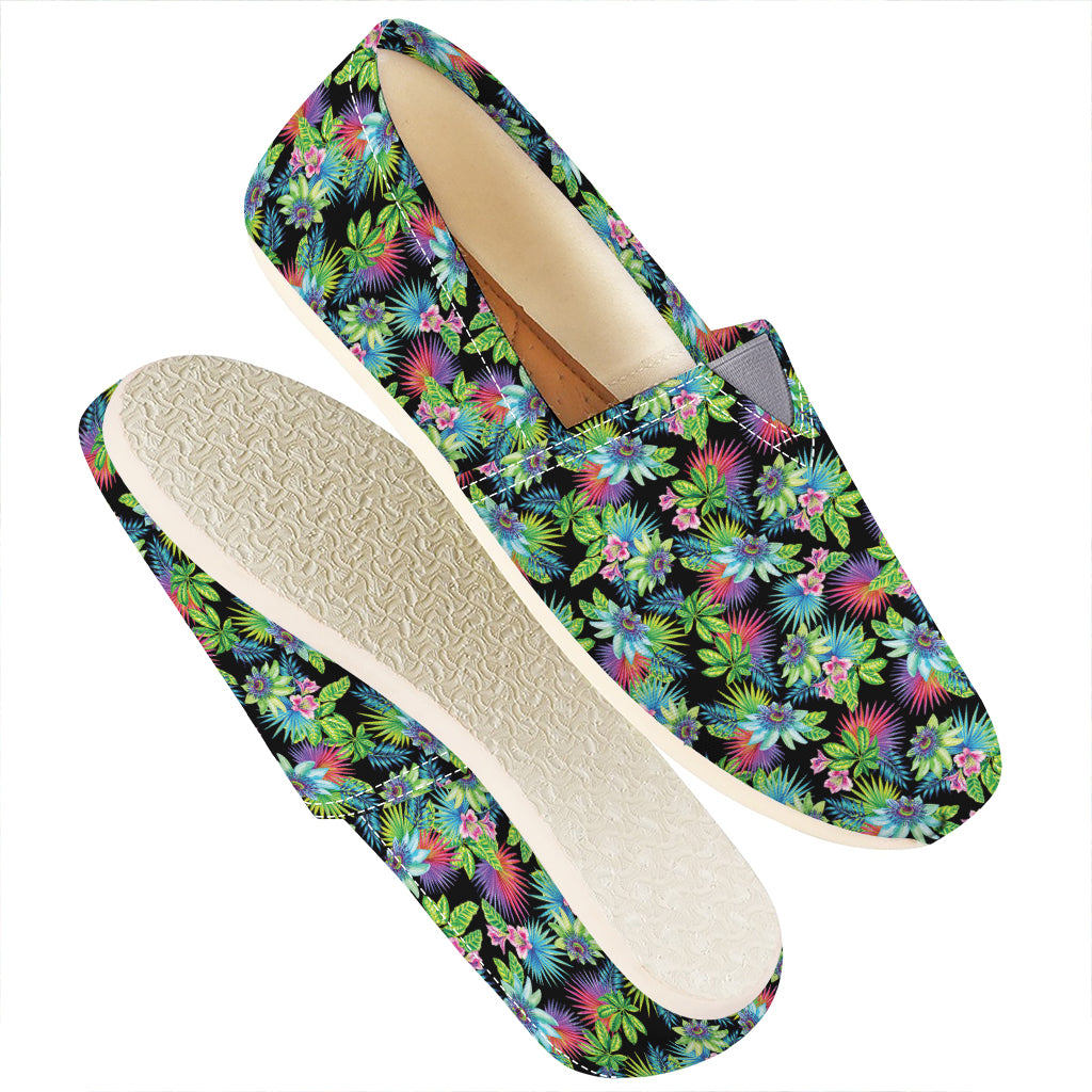 Psychedelic Hawaiian Flower Print Casual Shoes