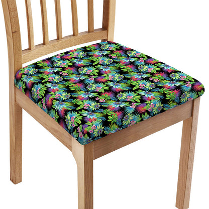 Psychedelic Hawaiian Flower Print Chair Cushion Cover