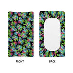 Psychedelic Hawaiian Flower Print Changing Pad Cover