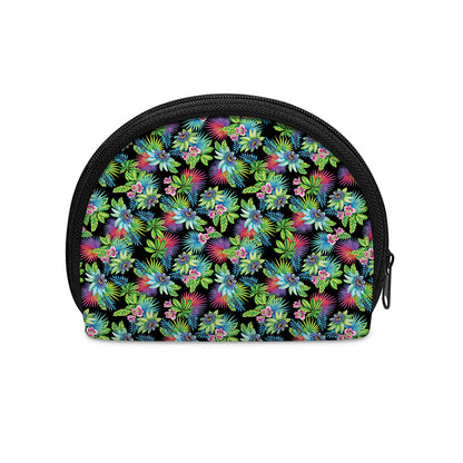 Psychedelic Hawaiian Flower Print Coin Purse