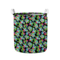 Psychedelic Hawaiian Flower Print Collapsible Laundry Basket