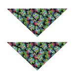 Psychedelic Hawaiian Flower Print Dog Bandana