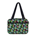 Psychedelic Hawaiian Flower Print Double Strap Bible Bag
