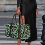 Psychedelic Hawaiian Flower Print Duffle Bag