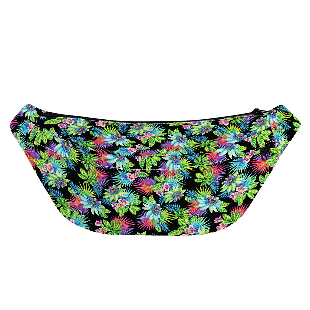 Psychedelic Hawaiian Flower Print Fanny Pack