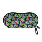 Psychedelic Hawaiian Flower Print Glasses Case