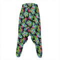 Psychedelic Hawaiian Flower Print Hammer Pants