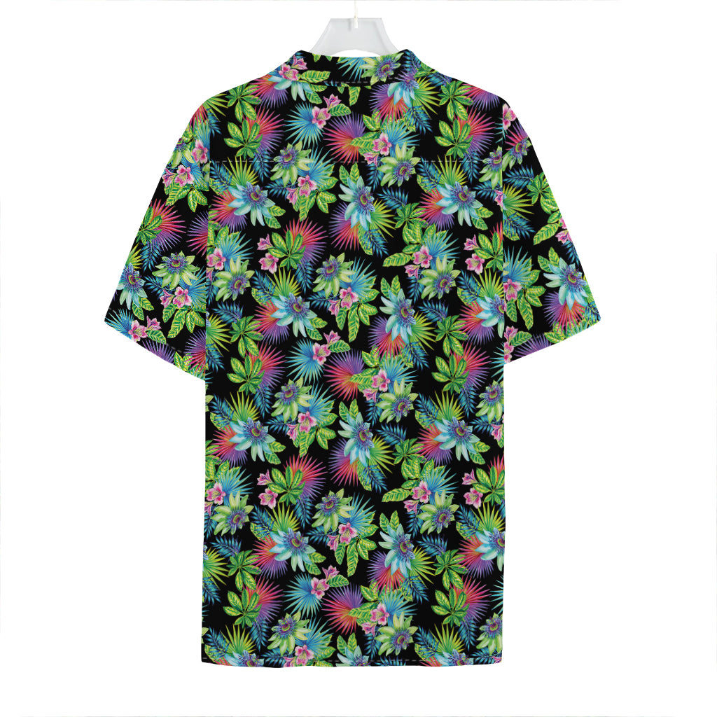 Psychedelic Hawaiian Flower Print Hawaiian Shirt