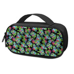 Psychedelic Hawaiian Flower Print Insulin Cooler Travel Case