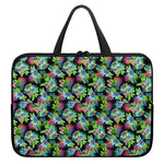 Psychedelic Hawaiian Flower Print Laptop Sleeve With Handle