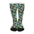 Psychedelic Hawaiian Flower Print Long Socks