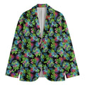 Psychedelic Hawaiian Flower Print Men's Blazer