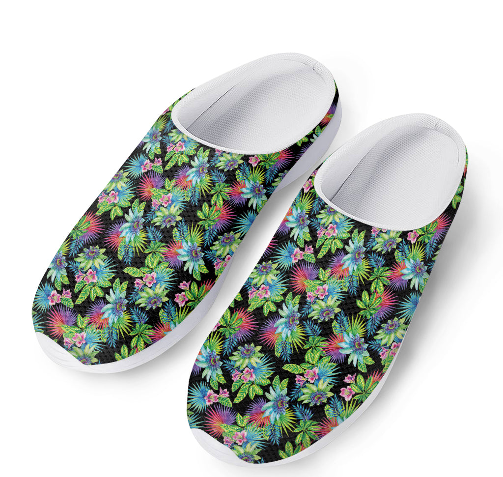 Psychedelic Hawaiian Flower Print Mesh Casual Shoes