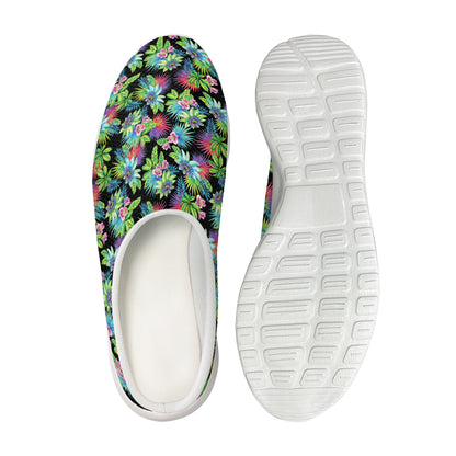 Psychedelic Hawaiian Flower Print Mesh Casual Shoes