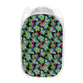 Psychedelic Hawaiian Flower Print Mesh Laundry Hamper