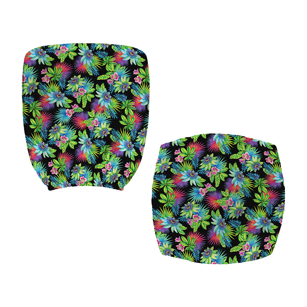 Psychedelic Hawaiian Flower Print Office Chair Cover