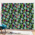 Psychedelic Hawaiian Flower Print Pencil Pleat Curtains