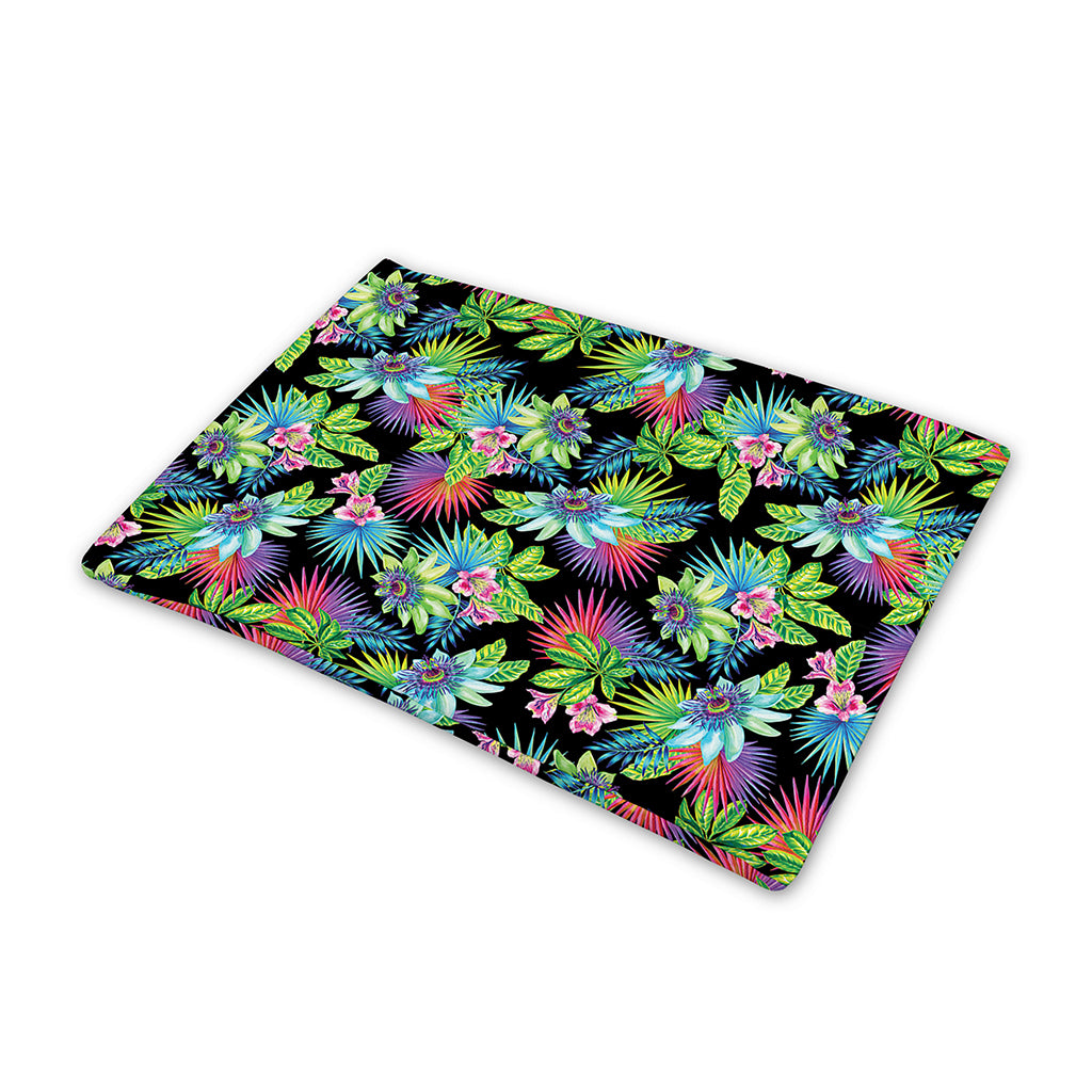 Psychedelic Hawaiian Flower Print Pet Cooling Mat Cover
