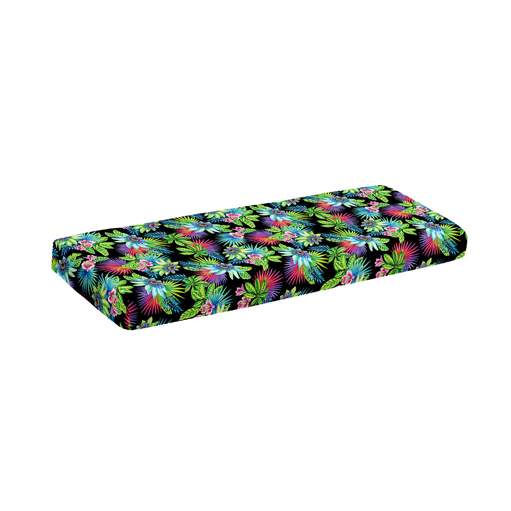 Psychedelic Hawaiian Flower Print Piano Keyboard Cover