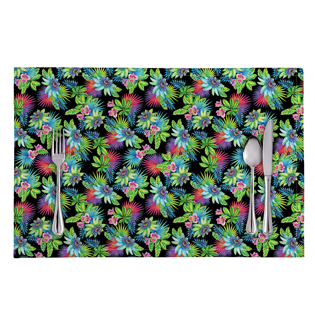Psychedelic Hawaiian Flower Print Placemat