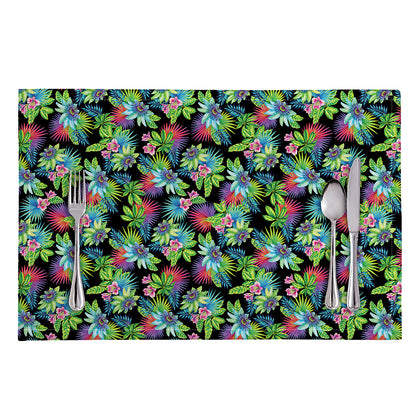 Psychedelic Hawaiian Flower Print Placemat