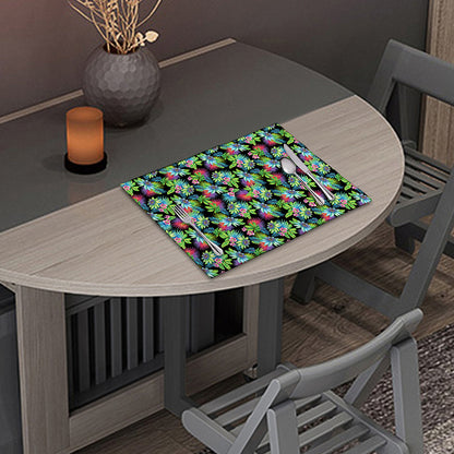 Psychedelic Hawaiian Flower Print Placemat