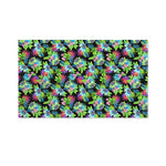 Psychedelic Hawaiian Flower Print Polyester Flag