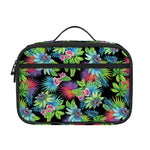 Psychedelic Hawaiian Flower Print Portable Lunch Bag