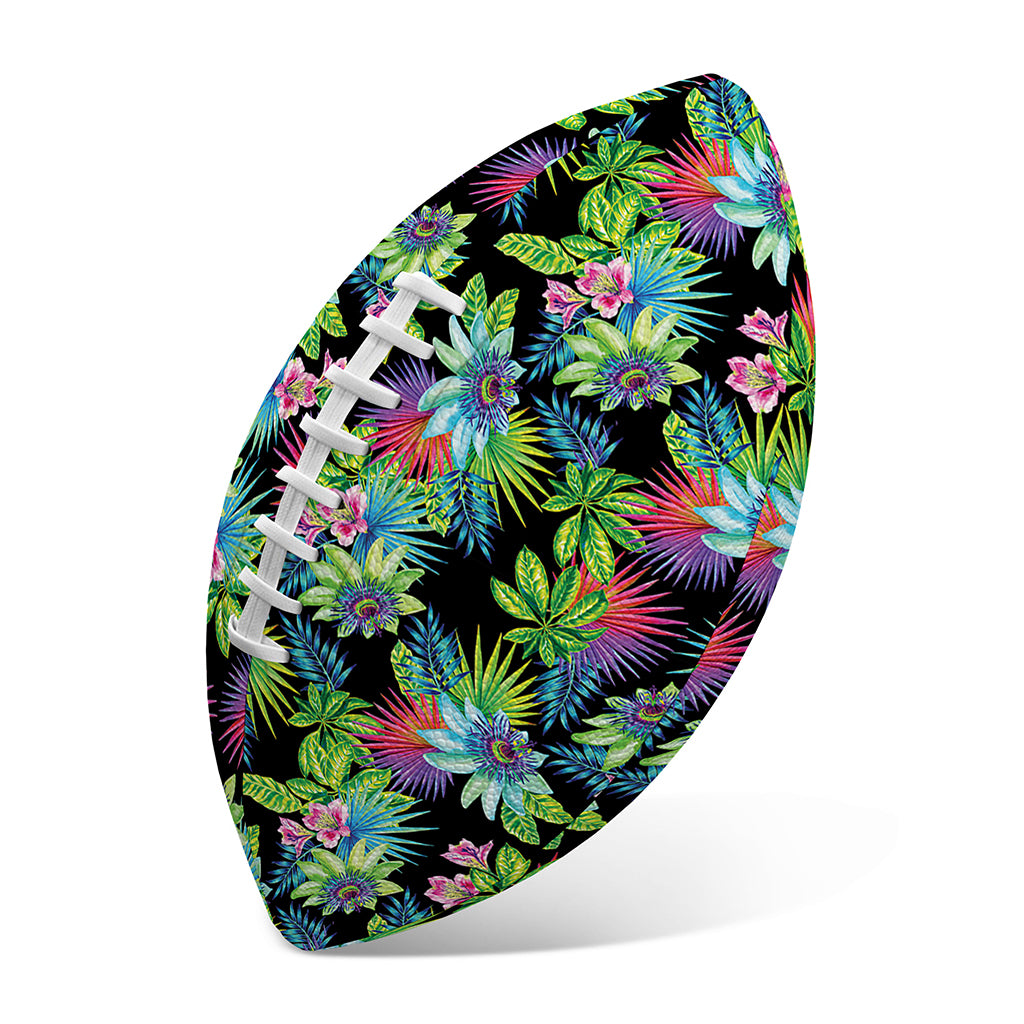 Psychedelic Hawaiian Flower Print Rugby Ball