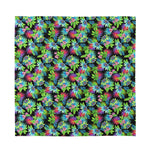 Psychedelic Hawaiian Flower Print Silk Bandana